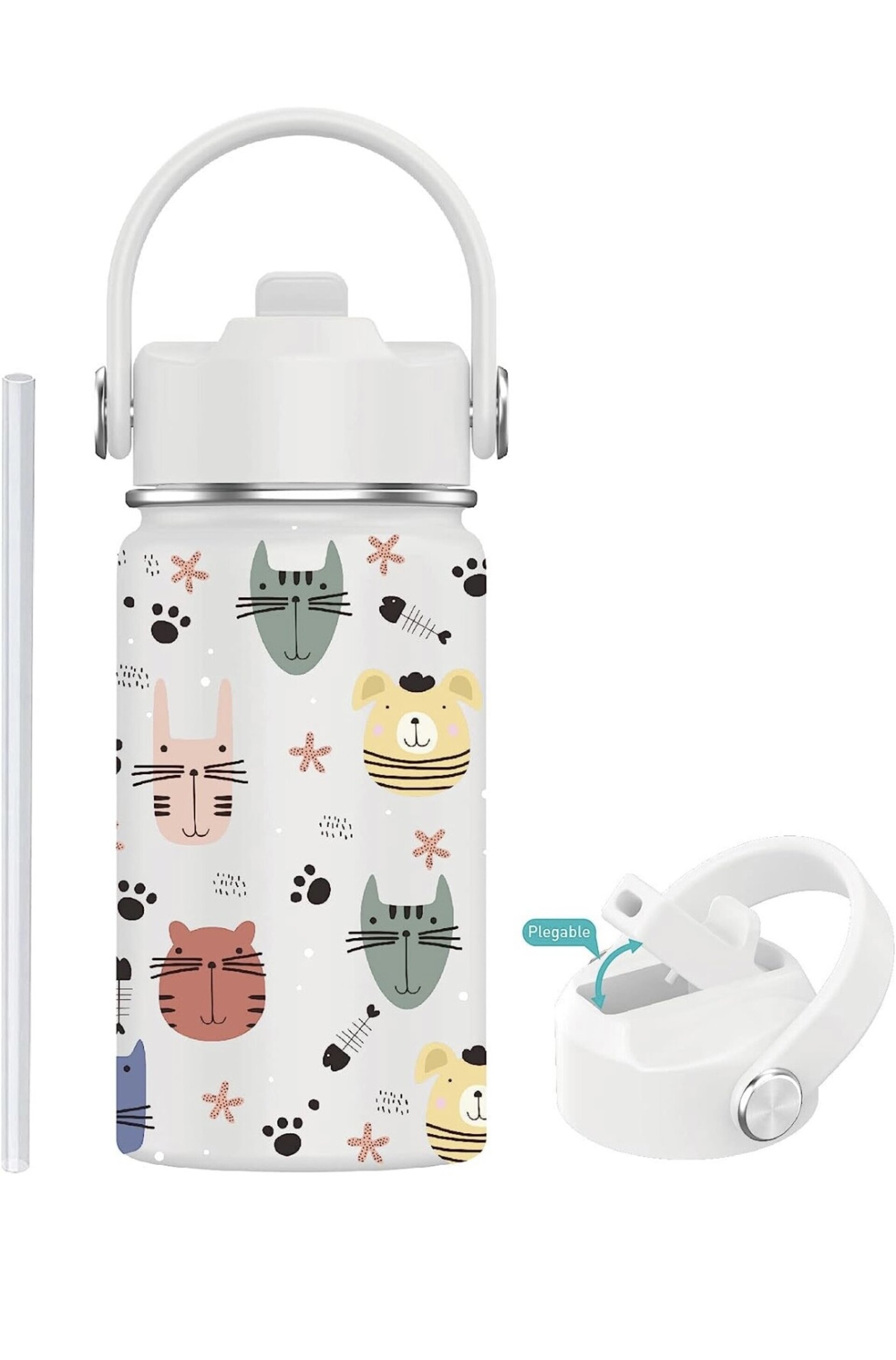 Botella Térmica 350 ml - ANIMAL FACE - 1