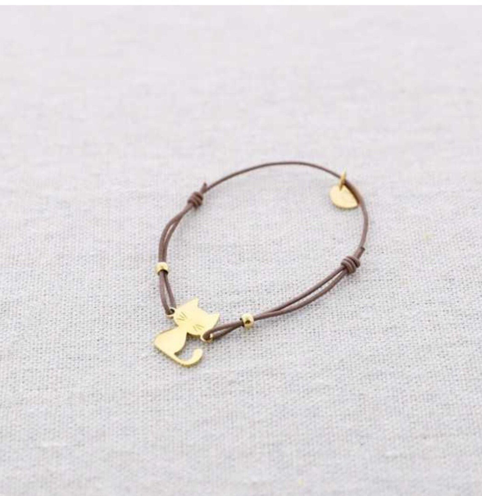 PULSERA ELÁSTICA GATITO ACERO - 2