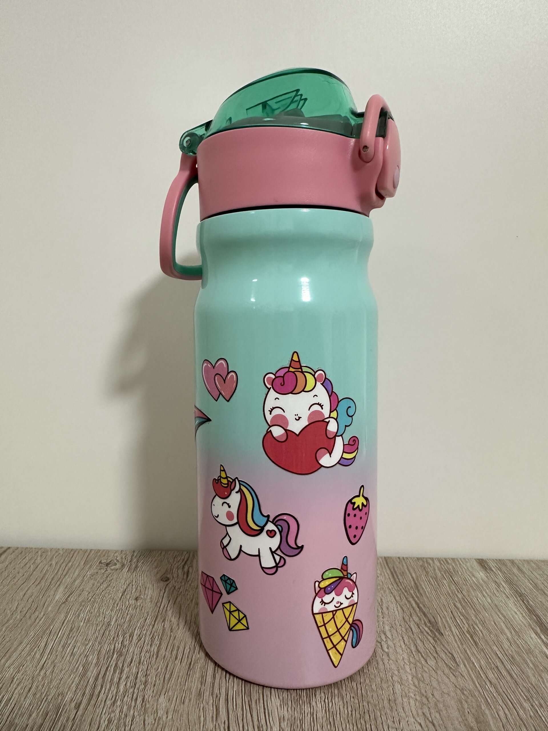 BOTELLA TERMO ACERO CON PAJITA 500ML - 12