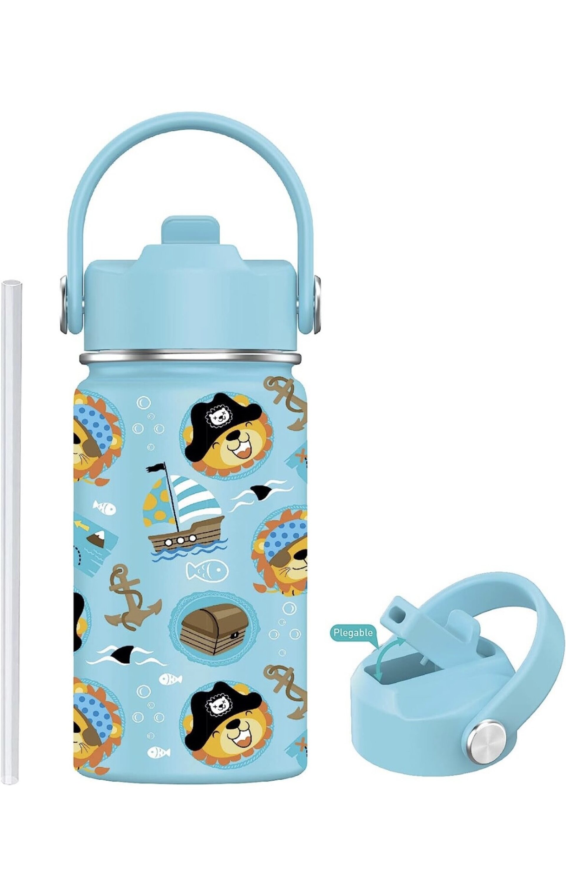 Botella Térmica 350 ml - PIRATAS - 1