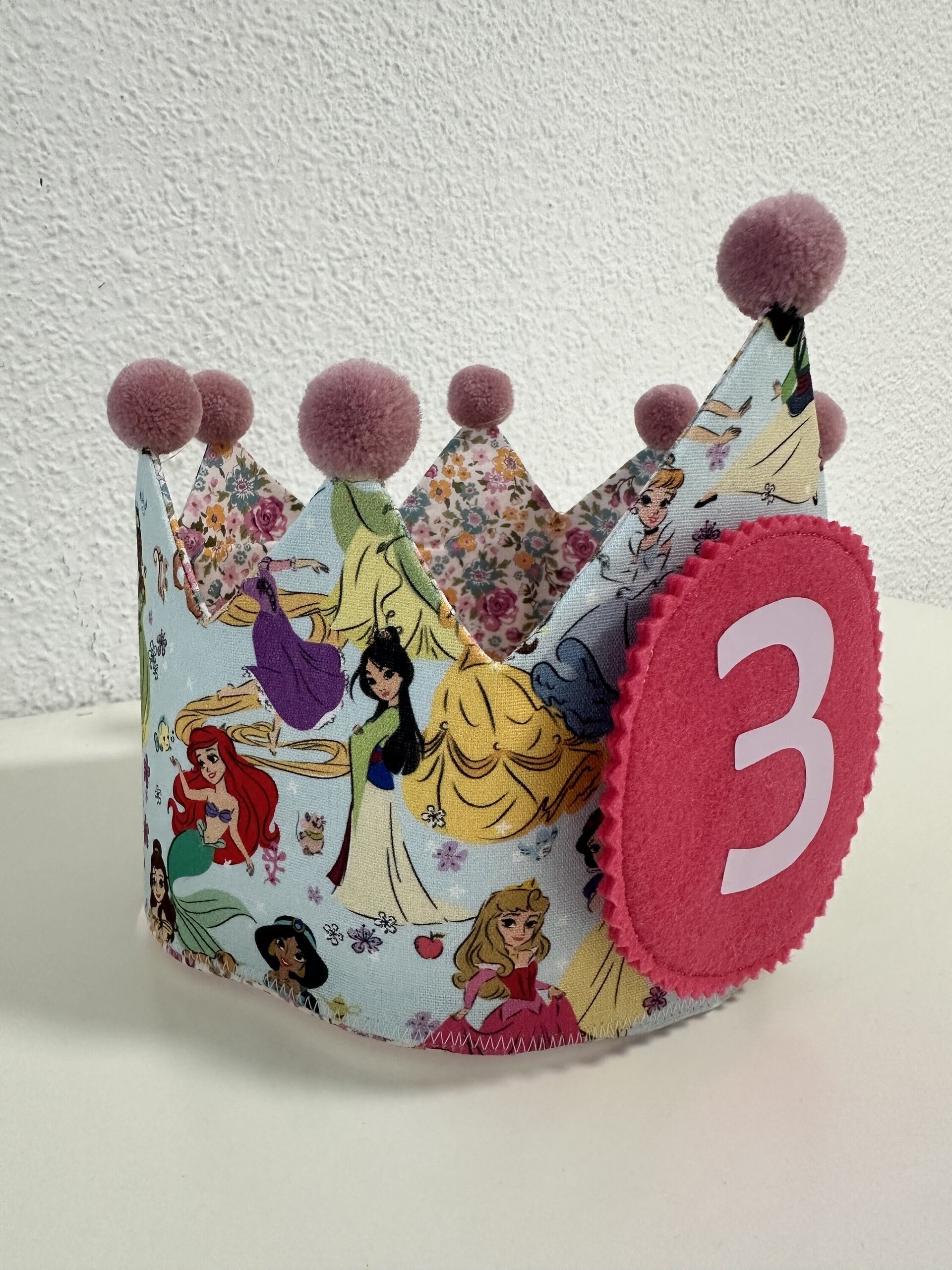Corona cumpleaños PRINCESA DISNEY REVERSIBLE - 4