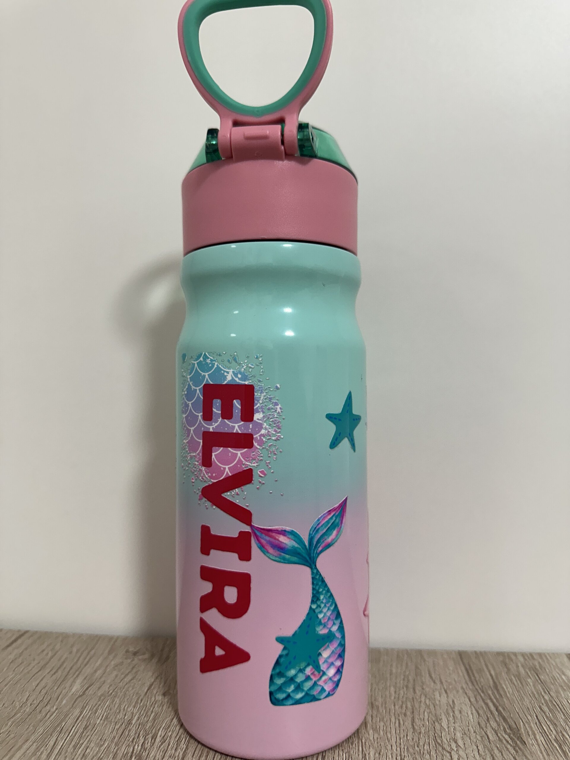 BOTELLA TERMO ACERO CON PAJITA 500ML - 6